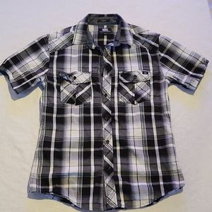 Rock & Republic Short Sleeve Button Down Plaid